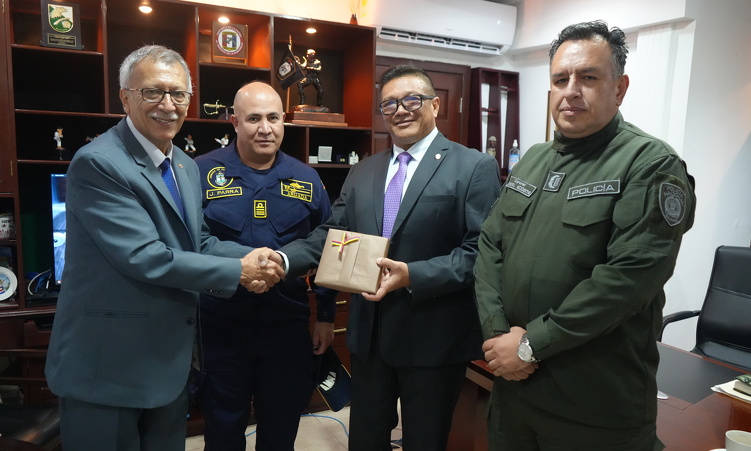 foto de portada de la publicación El D.G del Servicio de Protección Institucional,Oscar E. Beitia C, recibió al Embajador de Colombia Fabio Mariño