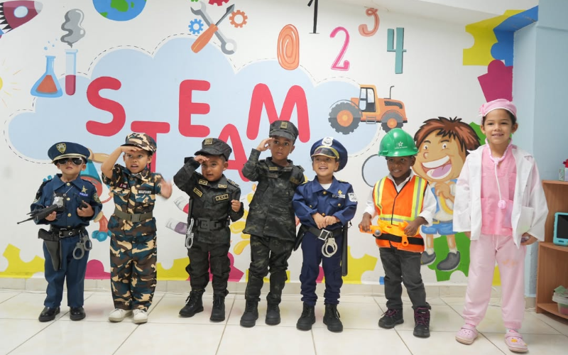 foto de portada de la publicación Unidades del SPI comparten con niños del CAIPI en conmemoración del Día del Trabajador